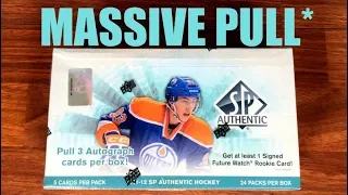 I HAVE REACHED IT - 11/12 SP Authentic Hockey Hobby Box Break
