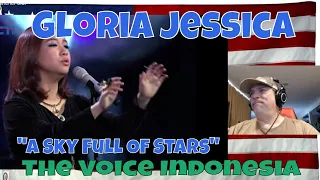 Gloria Jessica "A Sky Full Of Stars" | Knockout | The Voice Indonesia 2016 - REACTION