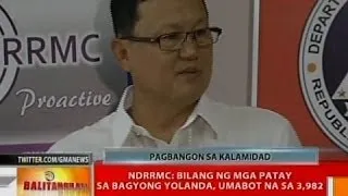 BT: NDRRMC: Bilang ng mga patay sa Bagyong Yolanda, umabot na sa 3,982