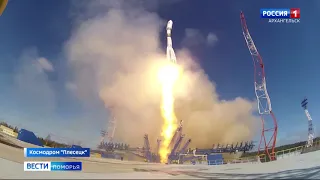 Сегодня с космодрома «Плесецк» успешно стартовала ракета-носитель «Союз-2.1 Б»