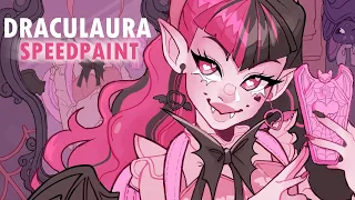 MONSTER HIGH: DRACULAURA 🌸 [Speedpaint]