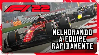 F1 22 - Como EVOLUIR O CARRO RAPIDAMENTE no modo MY TEAM!