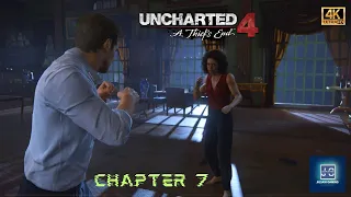 Uncharted 4 : A Thief's End - Chapter 7 - Lights Out | Walkthrough | 4k