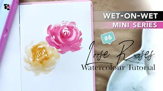 Simple Watercolor Techniques for Beginners | Easy Wet-on-Wet Loose Roses