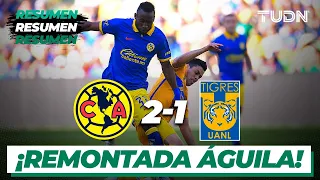 Resumen y goles | América 2-1 Tigres | Tour Águila 2023 | TUDN