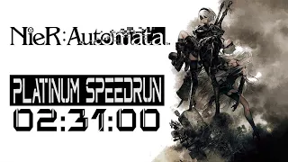 NIER AUTOMATA - Platinum Speedrun 02:31:00 - Full Game Trophy Guide