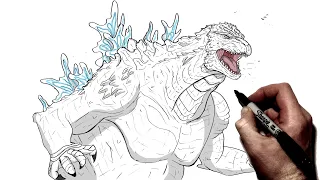 How To Draw Godzilla Minus One | Step By Step | Monsterverse