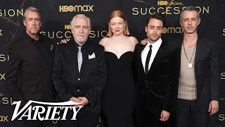 Nicholas Braun, Jeremy Strong, Brian Cox and the cast of ‘Succession’ on the Red Carpet