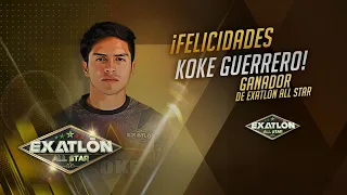 Koke Guerrero es campeón de Exatlón All Star del 1 de mayo del 2022. | Exatlón All Star