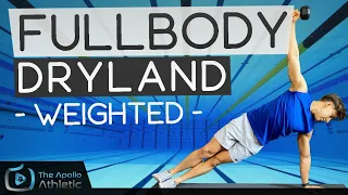 16 Minute Full Body Workout For Swimmers | Dryland With Weights