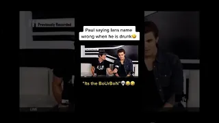 Paul Wesley Saying Ian Somerhalder’s Name Wrong tiktok tvdfedit
