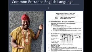 Common Entrance 2024/2025: English Language Questions & Answers