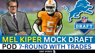 2024 NFL Mock Draft: 7-Round Lions Mock Draft WITH Trades From Mel Kiper Jr. Ft. Adonai Mitchell