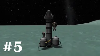 Первые полёты на Минмус. Часть #5. Kerbal Space Program на максимальном уровне сложности.