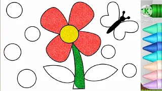 flower drawing easy|flower drawing easy step by step