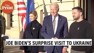 Joe Biden Makes a surprise visit to Kyiv, Ukraine