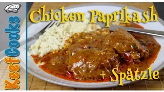 Chicken Paprikash - Paprikás Csirke and Spätzle @Chicken Recipes