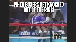 WHEN BOXERS GET KNOCKED OUT THE RING (Or Jump Out 👀)