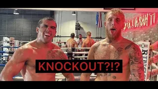 Jake Paul vs Mike Perry ( professional UFC fighter) full fight *new sparring footage*