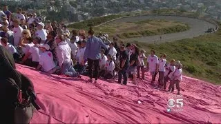 Iconic Pink Triangle Goes Up As Pink Saturday Gets Underway In SF