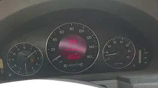 2004 Mercedes E500, W211: Red Battery on Dash: Visit Workshop!: Car Starts, AC Motor doesn't work.