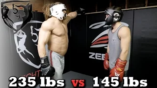 Bodybuilder vs MMA Fighter: Jujimufu Sparring Shane Fazen