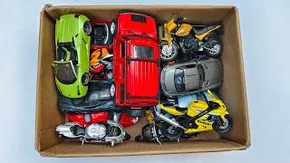 Box Full of Diecast Model Cars & Bikes, Lamborghini, Hummer, Suzuki Bike, Triumph, MotoGP #5