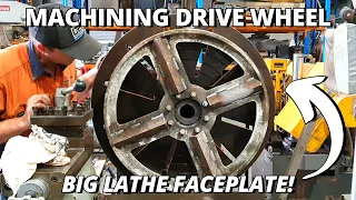 Machining a Polishing Drive Wheel | Using BIG Lathe Faceplate