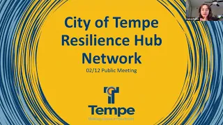 Resilience Hub Network Public Meeting
