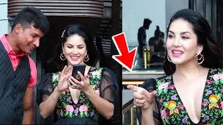 Sunny Leone With Winner Of VMate Campaign On Dinner Date | News Hindi TV