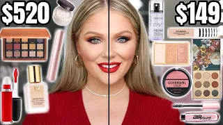 FULL FACE TESTING VIRAL DRUGSTORE DUPES | AFFORDABLE VS HIGH END MAKEUP