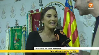 Primera entrevista de la Fallera Mayor 2024, Estela Arlandis