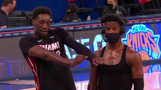 Bam Adebayo Videobombs Jimmy Butler Again - Heat vs Knicks | March 29, 2021