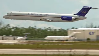 MD-80 ROCKET CLIMB | Everts Air Cargo - N962CE - Nassau Airport