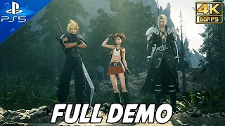 Final Fantasy VII REBIRTH (PS5) FULL DEMO Walkthrough @ 4K 60ᶠᵖˢ ✔