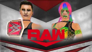 WR3D RAW Rhea Ripley VS. Asuka