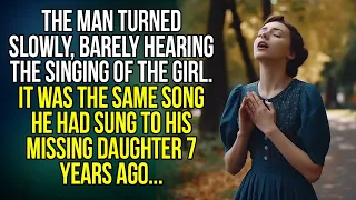 The man slowly turned around as he barely heard the girl sing. It was the same song that...