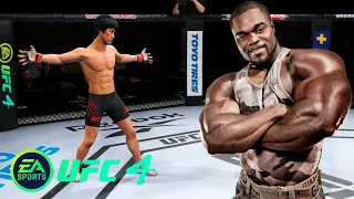 UFC4 Bruce Lee vs Brandon Flynn Bodybuilder EA Sports UFC 4