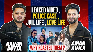 KARAN DUTTA on Kullad Pizza CONFLICT , Police Case , Jail Life , Vloggers , Roasters | Aman Aujla