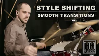 Drum Lesson # 71 - Style Shifting - Smooth Transitions - Better Drums - Drum Instruction