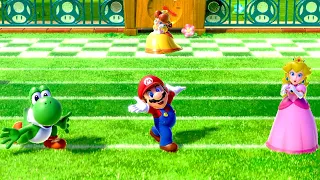Mario Party Superstars Minigames 4 Players - Mario vs Yoshi vs Daisy vs Peach