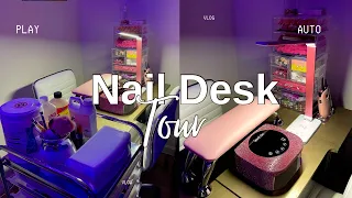 Nail desk tour | 21 year old nail tech
