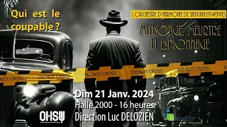 CONCERT MENSONGE, MEURTRE & ESPIONNAGE - Concert du 21 janvier 2024