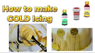 How to make GOLD ICING / Step by Step Tutorial
