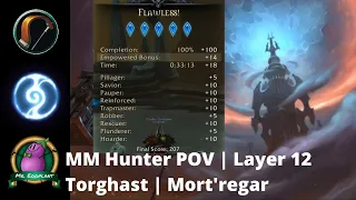 Solo Flawless Mort'regar Layer 12 | Torghast | 231 ilvl Night Fae MM Hunter POV | Shadowlands 9.1