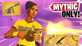 WINNING using only MYTHIC WEAPONS in Fortnite... (so overpowered)