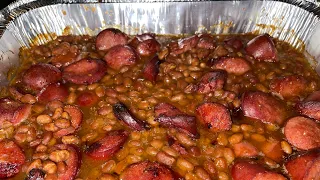 How To Make Baked Beans and Smoked Sausage  #subscribe #fyp #shorts #food #youtube