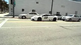 Rolls Ghost + Lamborghini Murcielago LP640 GREAT Acceleration!!