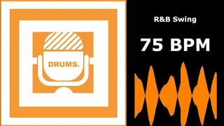 Drum Backing Track: R&B Swing (75 BPM)