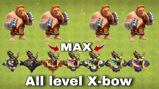 ALL LEVEL X-BOW VS MAX SUPER JAYANT 🔥#clashofclans
